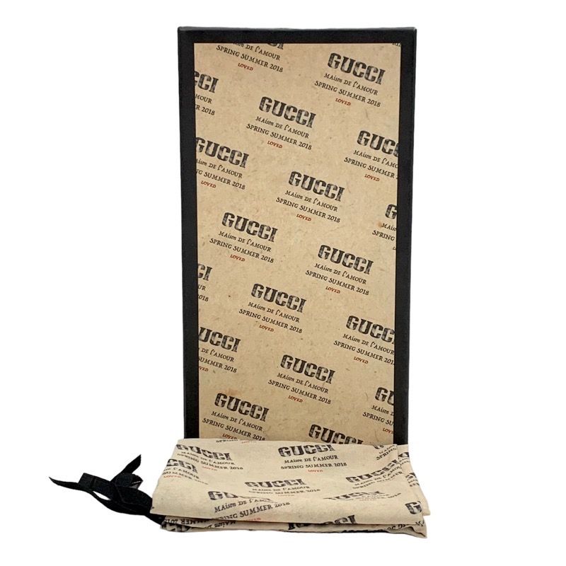 Gucci Prince Town Flat Shoes Leather Beige Red Gold Unused Mule Slipper Sandals