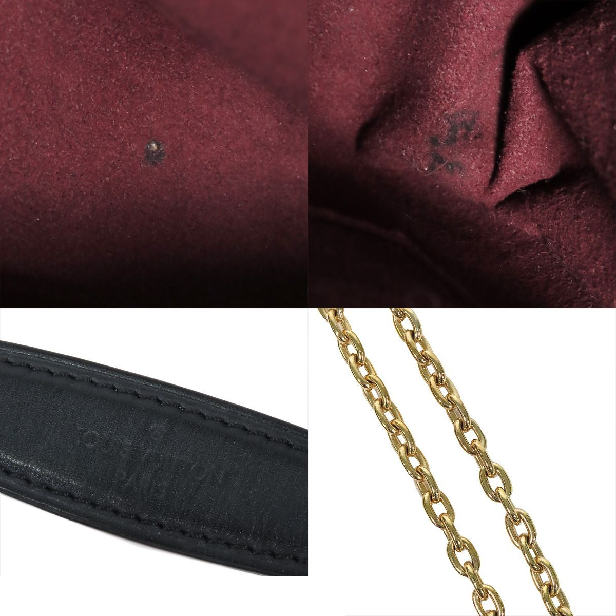 Louis Vuitton Saint Placido Brown Bordeaux Gold Monogram Canvas Shoulder Bag — view 8