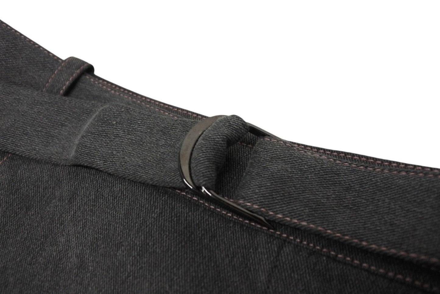 Dior Denim Skirt Belted Design Stitch Galliano 38 — view 8