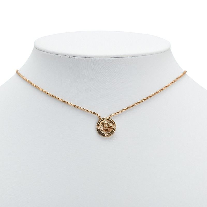 Dior Pendant Necklace Gold Plated Ladies Dior