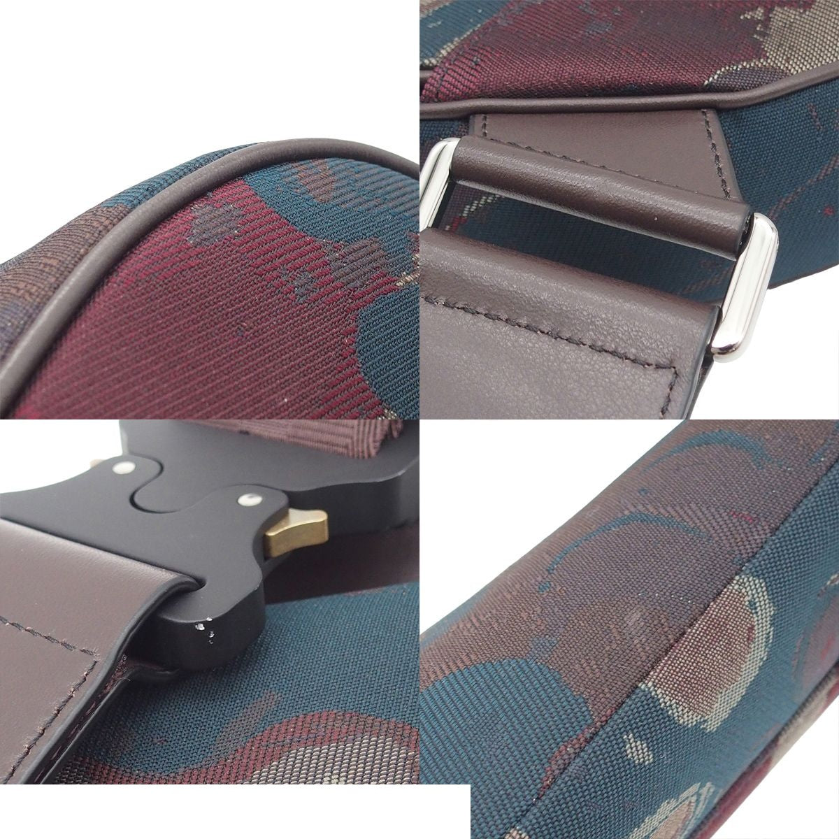Dior Saddle Bag Brown Camouflage Leather Jacquard Peter Doig Collaboration — view 8