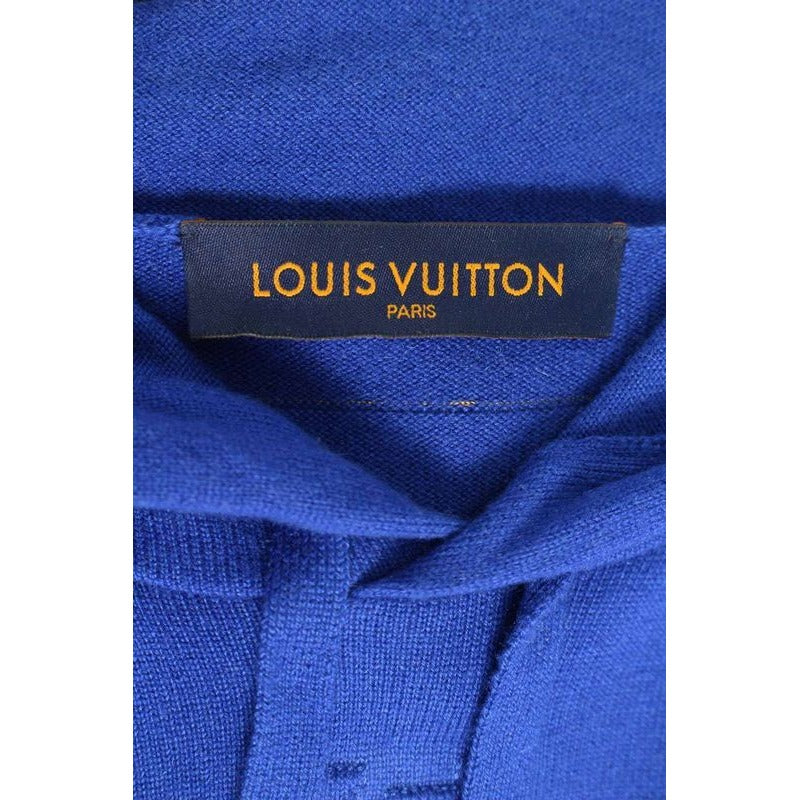 Louis Vuitton 22 SS Rm221 Q JZE Hmn42 W Embroidered Cashmere Pullover Hoodie — view 3