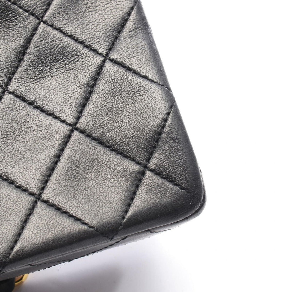 Chanel Shoulder Bag Mini Quilted 20 Black Lambskin — view 9