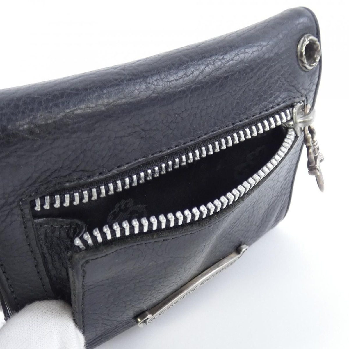 Chrome Hearts Wave Mini Cross CH Scroll Label Wallet — view 6