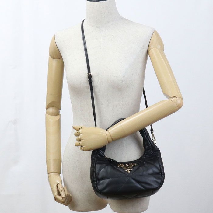 Prada 2WAY 1ba384 2DF0 F0002 Handbag Leather Women