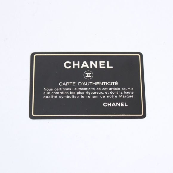 Chanel Coco Mark Chain Lambskin Black White Flap Shoulder Bag Gold