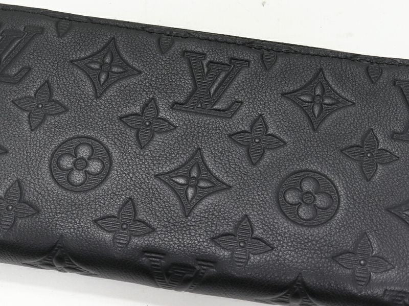 Louis Vuitton Round Zipper Long Wallet With Change Pocket Monogram Shadow Zippy