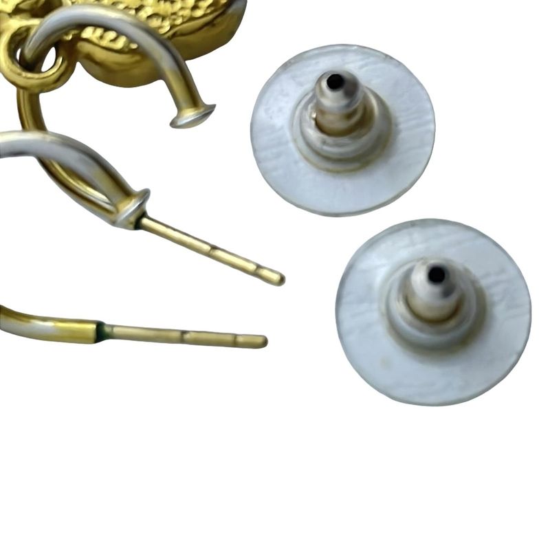 Chanel Earrings - Gold And Pink