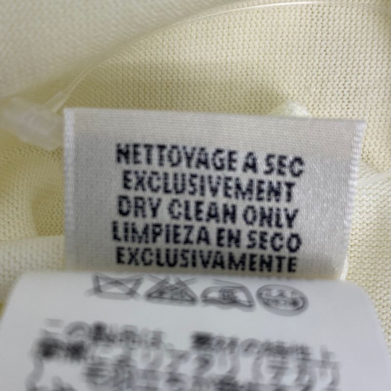 Current Hermes T-shirt Short Sleeves Knit Logo Cream Size 40