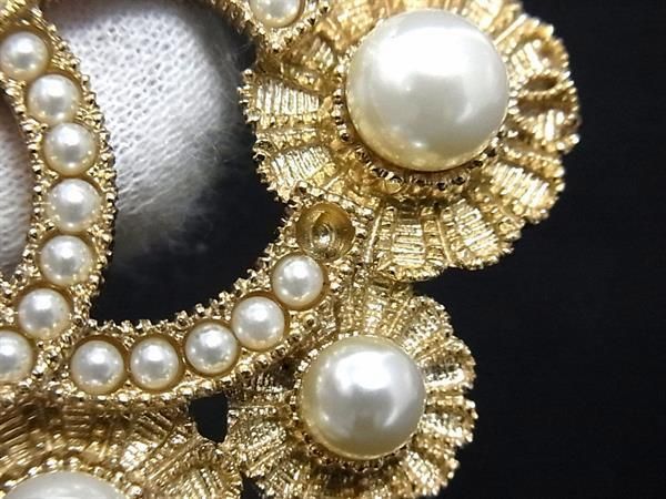 Chanel Coco Mark D16V Pearl Pin Brooch Pin Brooch Pin Badge Accessories