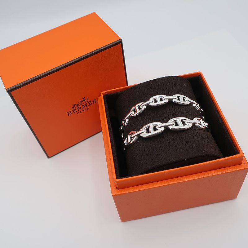 Hermes Chaine D'ancre Double Bracelet ST Silver - Ag925 Accessories -