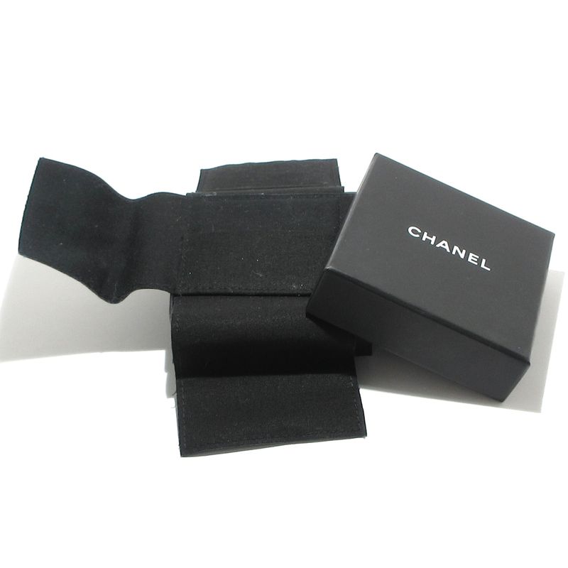 Chanel Earrings Gold X Pink Heart / Coco / Rhinestone / Hoop