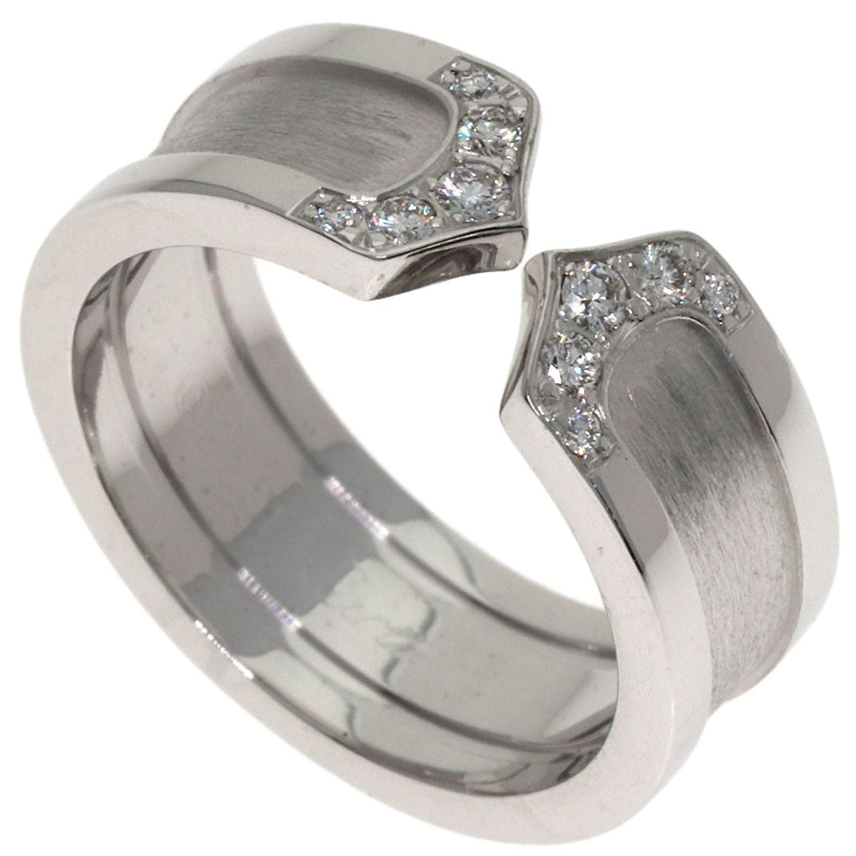 Cartier C2 SM Diamond 47 Ring 18K White Gold