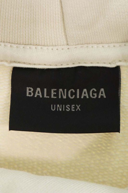 Balenciaga 24AW 767877 Tqvt3 Metal BB Stencil Pullover Hoodie Men's M