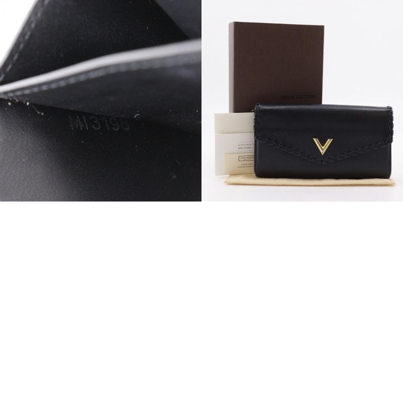 Louis Vuitton Portefeuille Very Monogram M62059 Leather Noir Black Mi3198