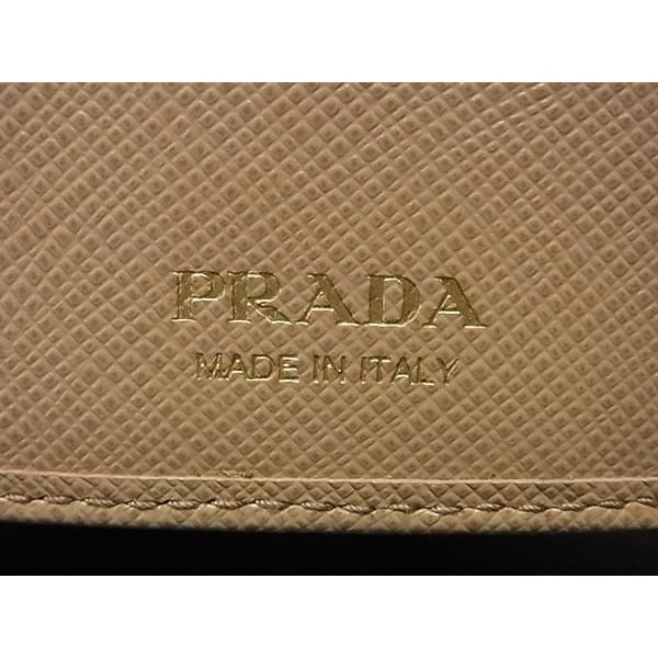 Prada Key Case 1 Pg222 Brown Saffiano Leather 6 Rows Gold Hardware — view 5