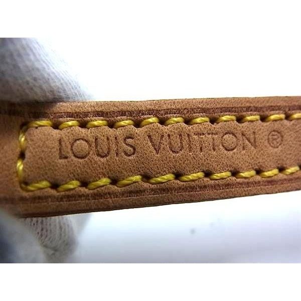 Louis Vuitton Leather Bag Shoulder Strap Brown — view 4