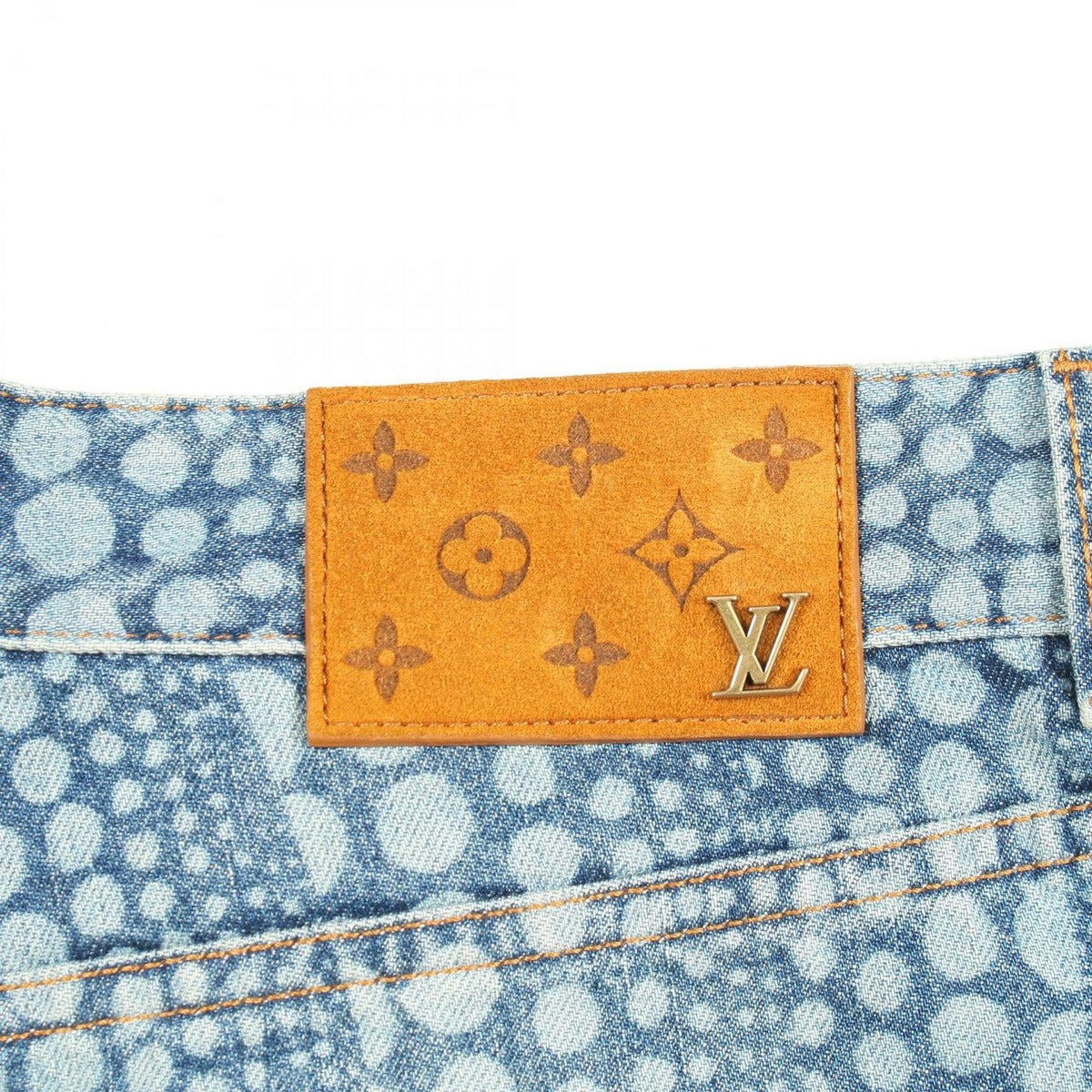 Louis Vuitton Denim Pants LV YK Over Pumpkin Cotton Yayoi Kusama — view 8