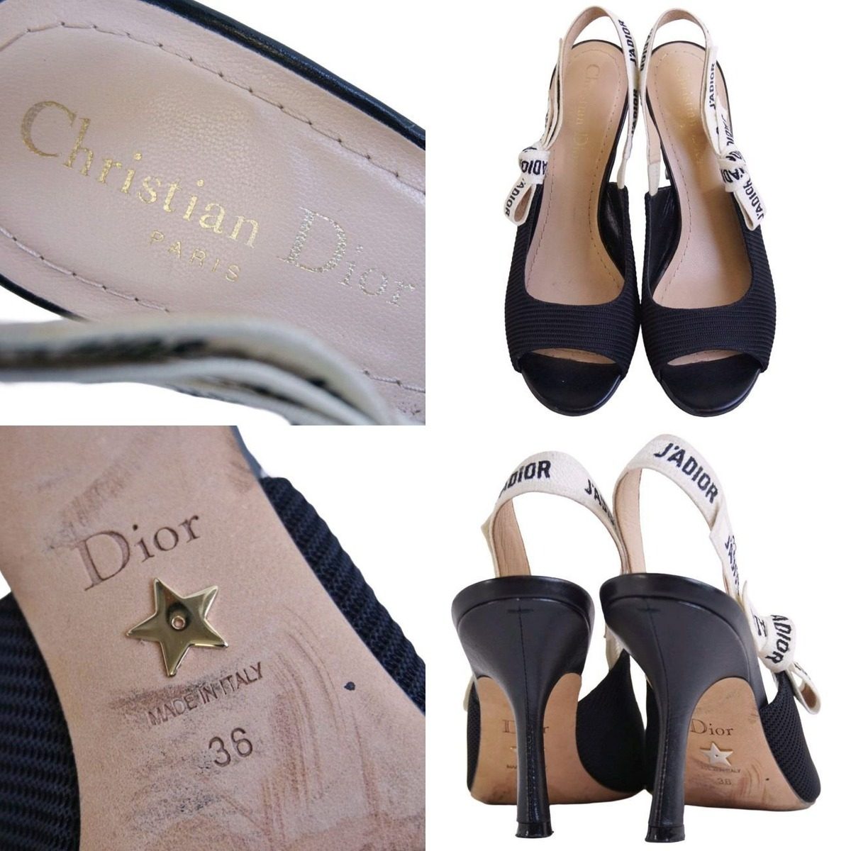 Dior Sandals Backst Black — view 9