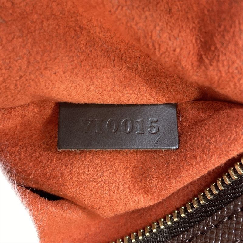 Louis Vuitton Brera Handbag Damier Ebène N51150 Brown Gold Hardware Vi0015 Women