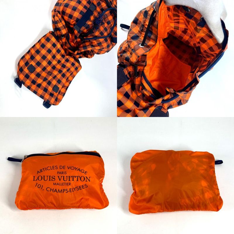 Louis Vuitton Backpack Sac Light Pack N41188 Nylon Orange