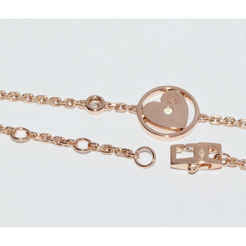 Louis Vuitton Bracelet 18K Pink Gold Diamond 1 P Monogram Idylle Cool — view 4
