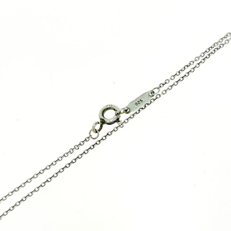 Tiffany & Co Silver Love Square Necklace 2.6g 925 Engraved 457122 Necklace