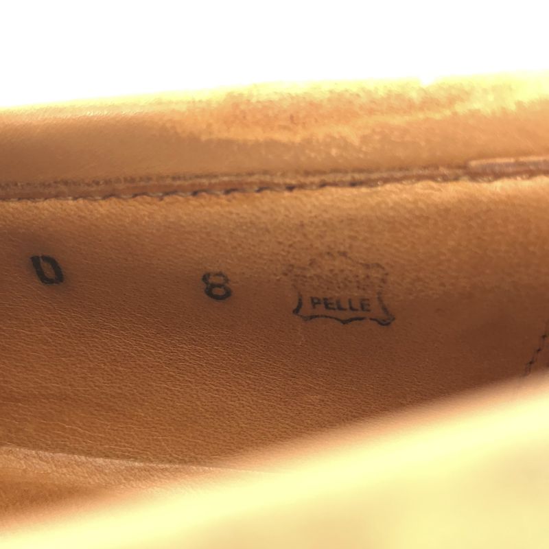 Gucci Metal Plated Square Toe Shoes 110 1399 Beige 8d