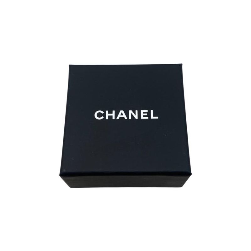 Chanel Earrings Coco Rhinestones Ab8297-B08169-Ni211 Lambskin Metal Circle Gold