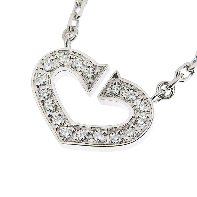 Cartier 750wg C Heart Necklace