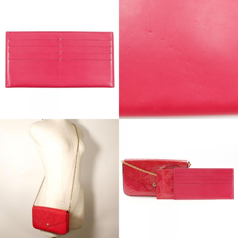 Louis Vuitton Felice Pochette Wallet Chain Wallet M61787 Monogram Vernis Hot