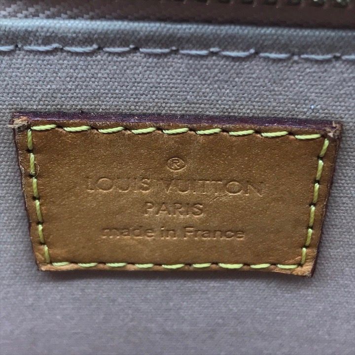 Louis Vuitton Vernis Alma BB Enamel 2-Way Shoulder Hand Bag Beige