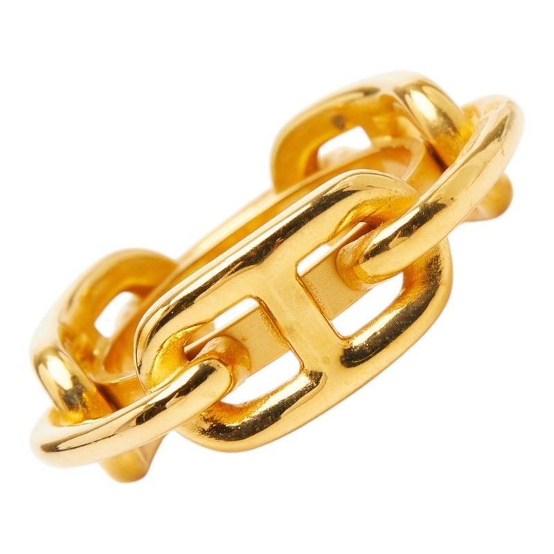 Hermes Chaine D'ancre Scarf Ring Gold Plated