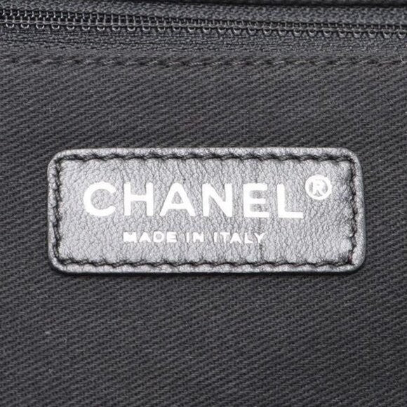 Chanel CC Quilted Nylon Luggage Carry-on Trolley Wheels Travel Bag
