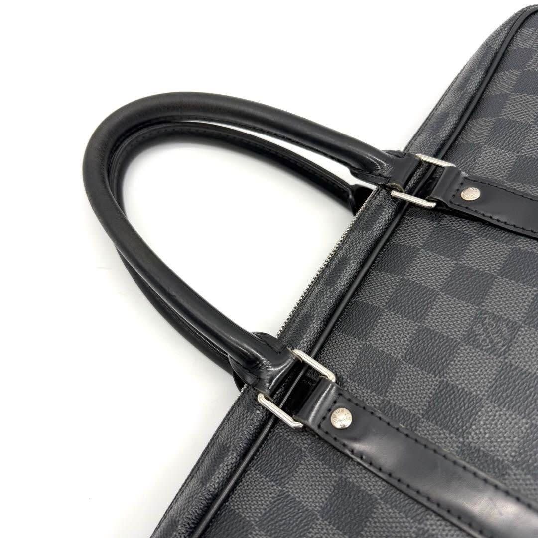 Louis Vuitton Damier Graphite Porto Document Voyage PM Bag Black Mens