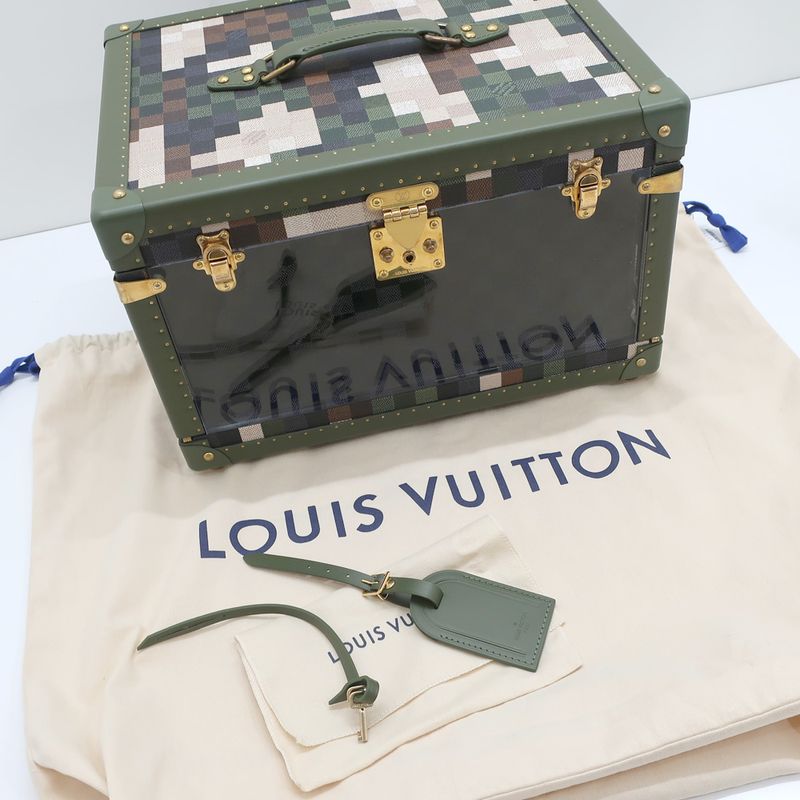 Louis Vuitton Shoe Box M10295 Pharrell Williams Green Damier Leather