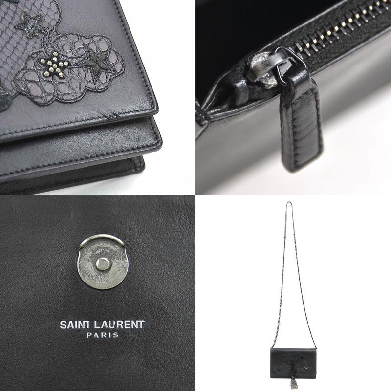 Saint Laurent Crossbody Shoulder Bag Wallet Chain