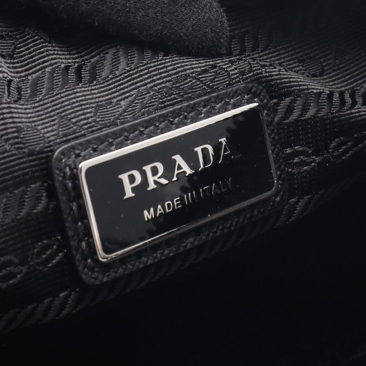 Prada Shoulder Bag Saffiano Travel Black Nylon Leather — view 4