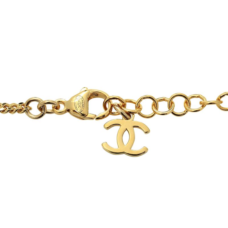 Chanel Necklace Star Motif Pendant Necklace Gold