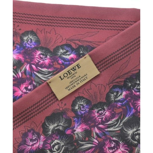 Loewe Shawl Silk Black Red Purple Etc — view 3