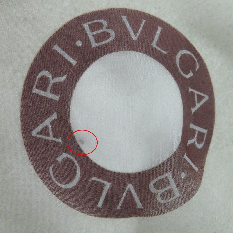 bvlgari 100% Silk Scarf Light Beige Brown Red Women