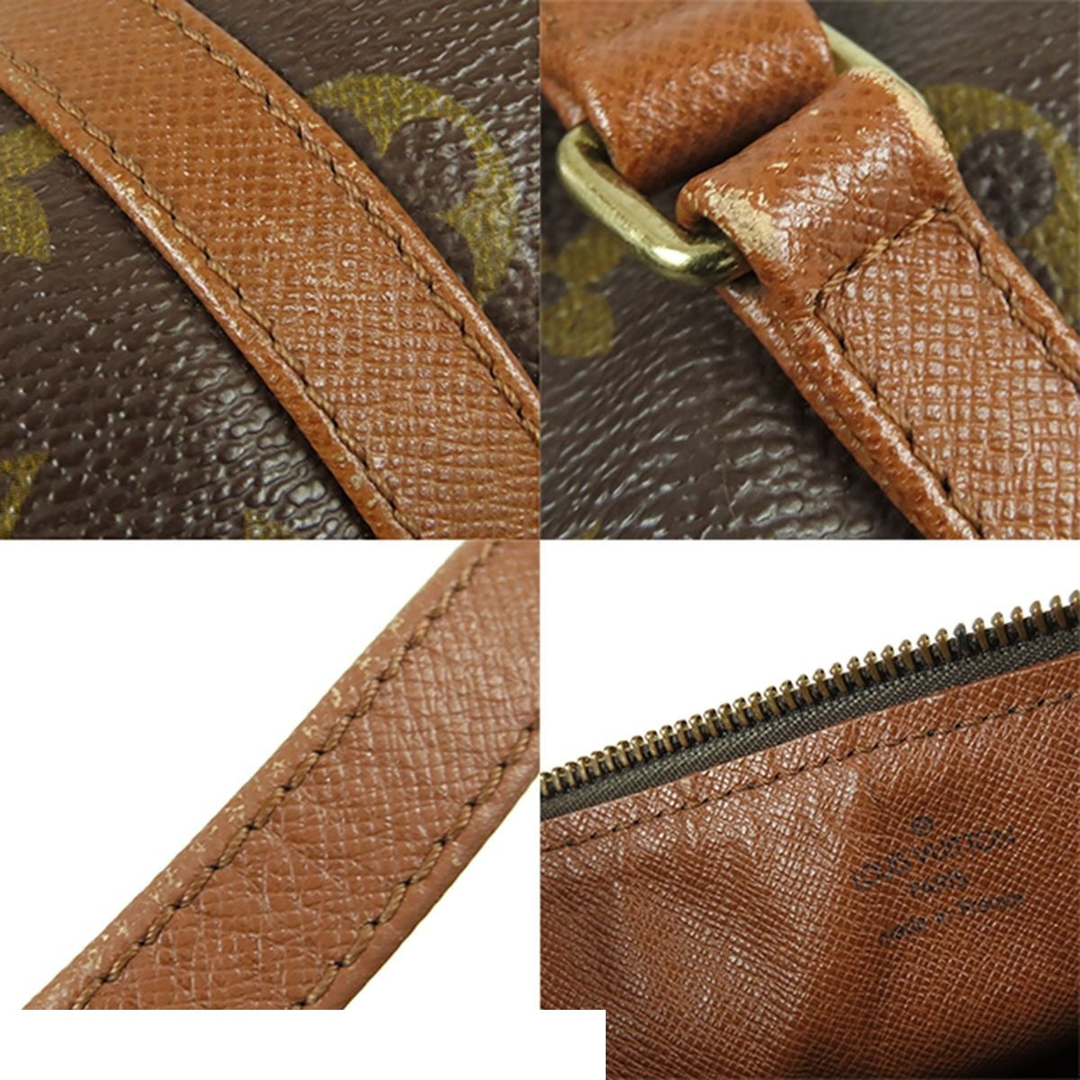 Louis Vuitton Papillon 30 Brown Monogram Canvas Vintage Handbag — view 8