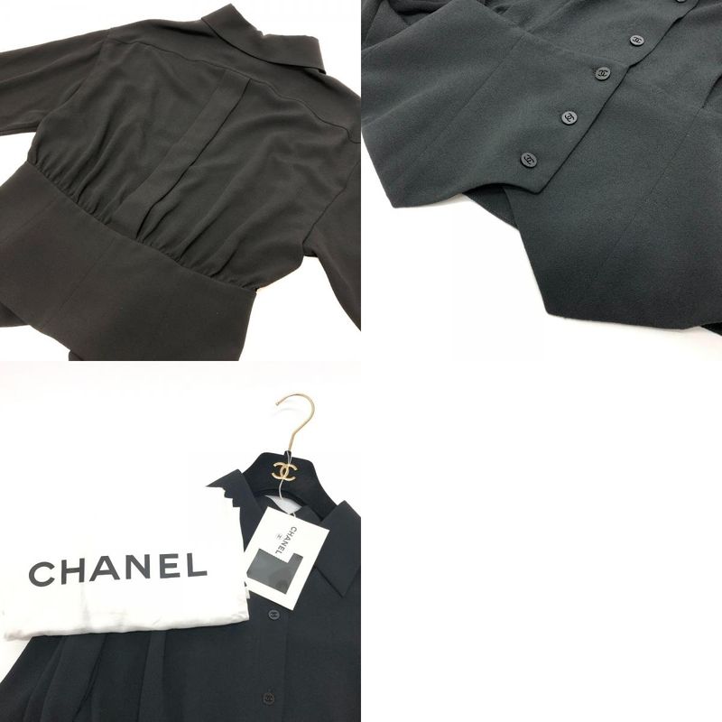 Chanel Blouse P80340 Cashmere Black