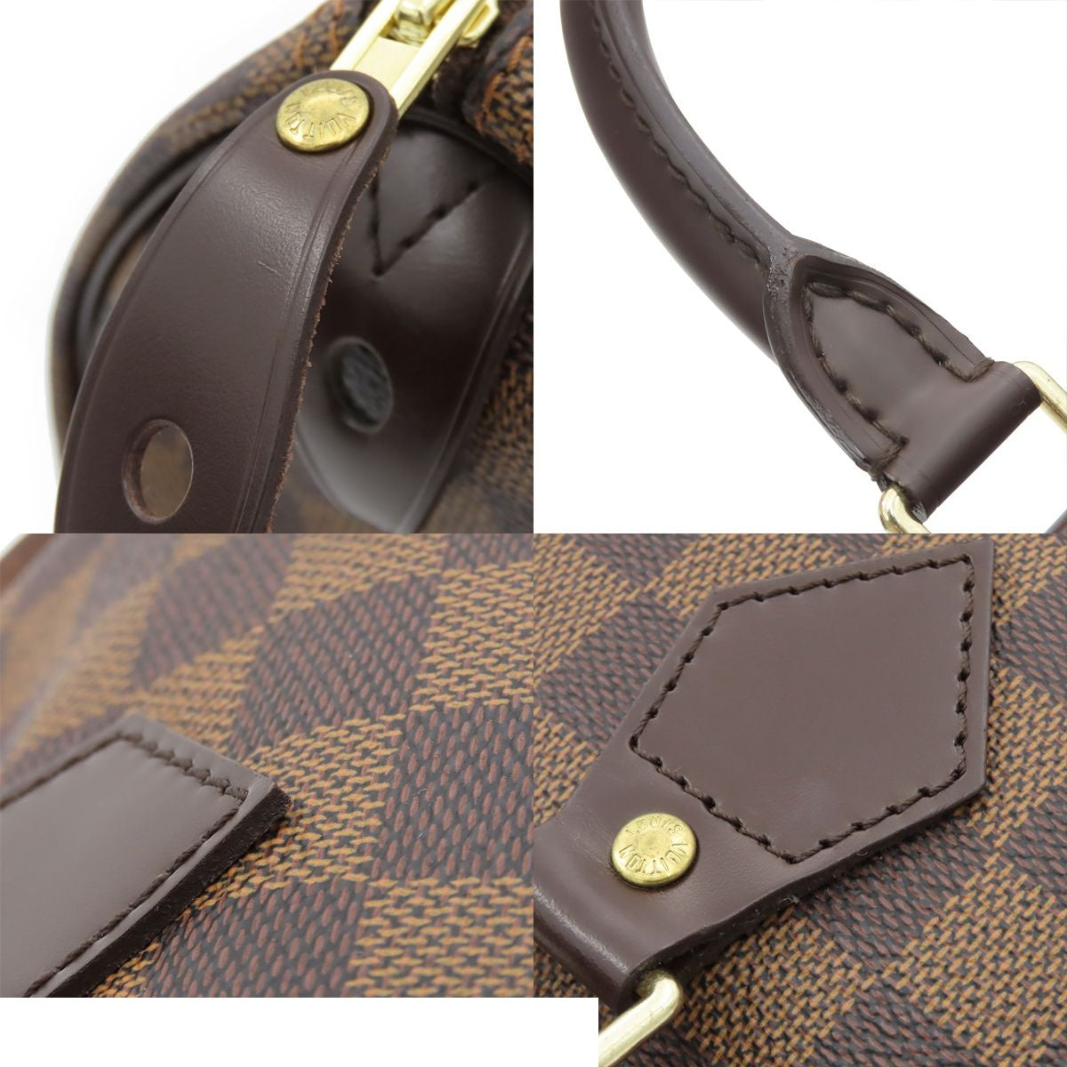 Louis Vuitton Speedy 25 Ebene Damier Canvas Handbag — view 8