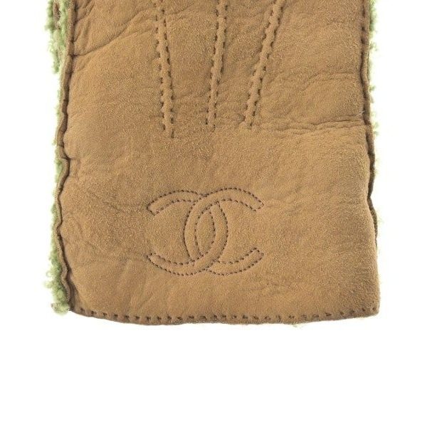 Chanel Gloves Green — view 9