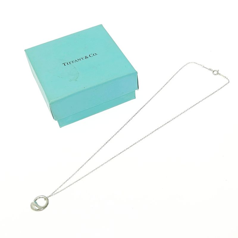 Tiffany & Co Silver Eternal Circle Necklace 3.2g 925 Engraved 472559 Necklace