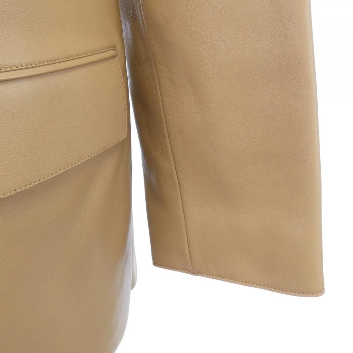 Hermes Leather Jacket Beige — view 6
