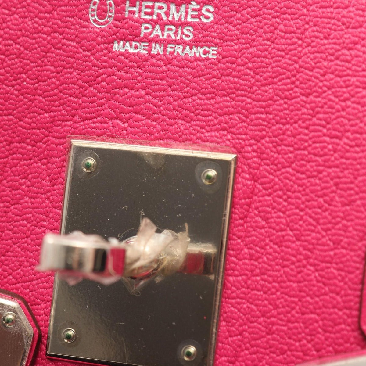 Hermes Handbag Birkin 30 Verso Rose Shocking Cyclamen Leather — view 10