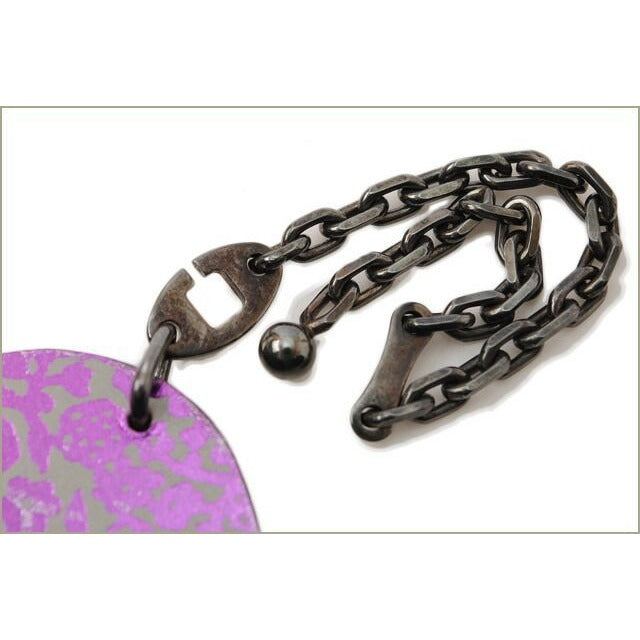 Hermes Bag Charm Strap Key Holder Elephant Leather Metallic Pink — view 4
