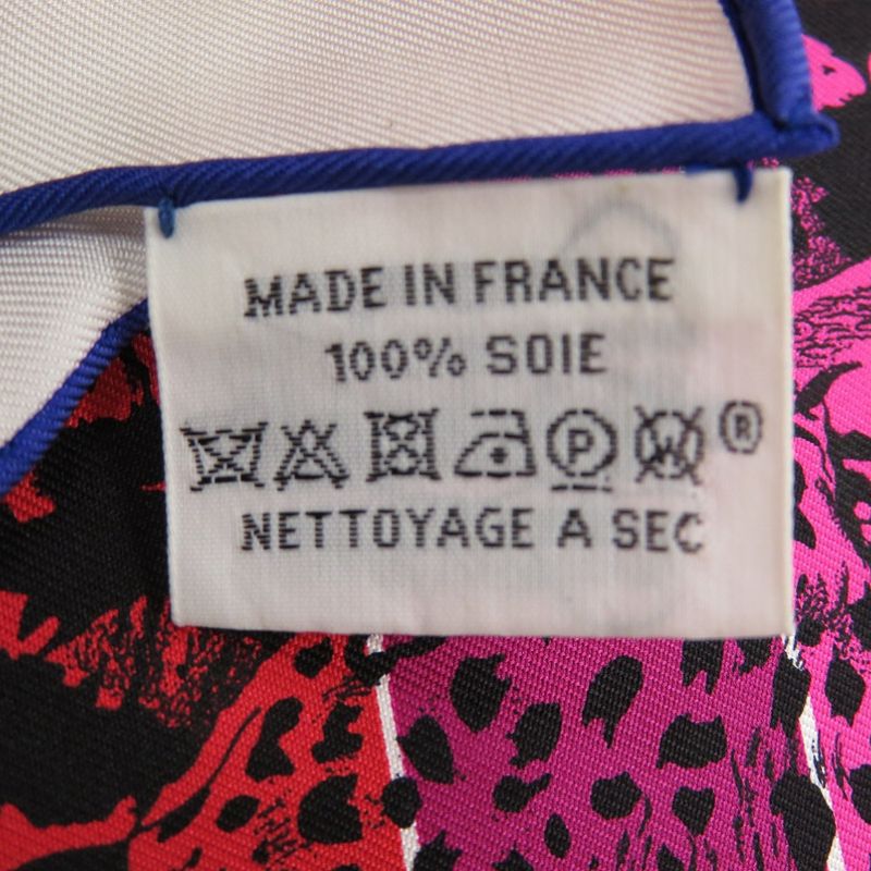 Hermes Carre 90 Jungle LOVE Rainbow Scarf Leopard Animal Stole Shawl Silk Hermes